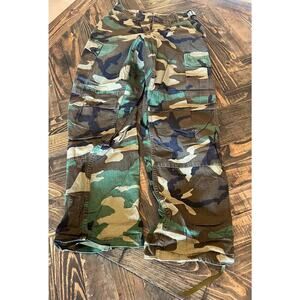 US Army Combat X Small Short Woodland Camo Military Trousers Hot Weather Cargo